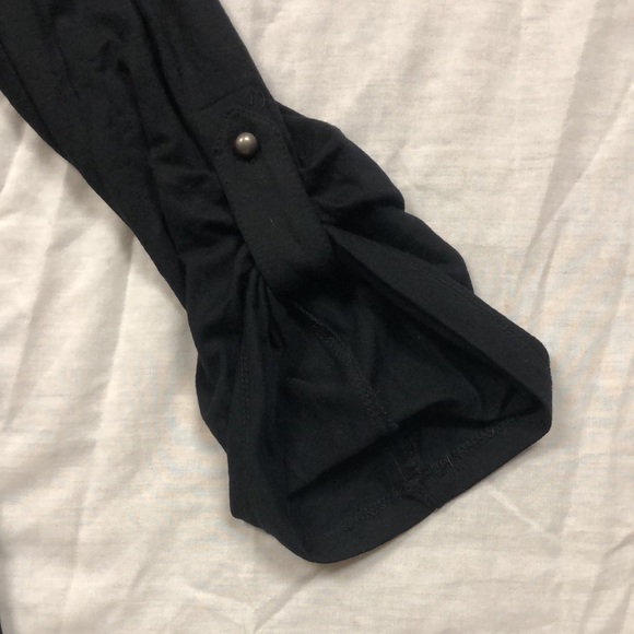 Chelsea & Theodore Roll Tab Women’s Cardigan/ Size: L/ Color: Black/ NWT - Picture 3 of 10